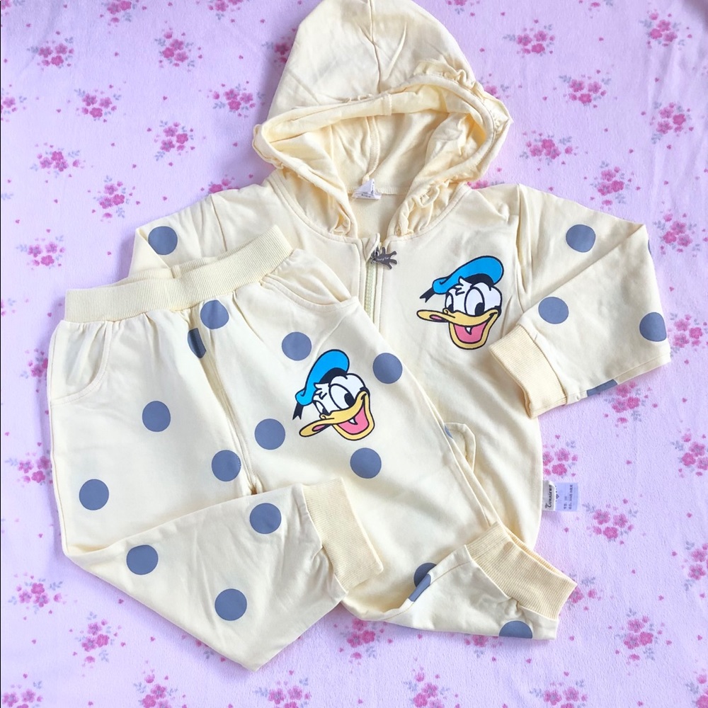 Yellow Hooded Matching Set 3T-4T - Picture 9 of 9